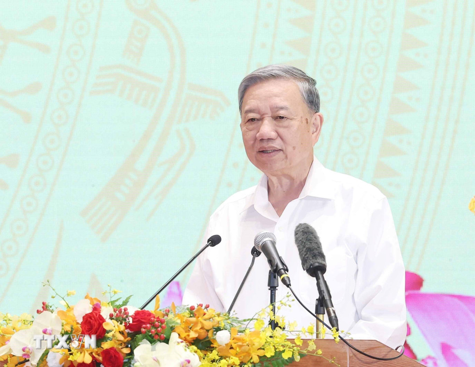 Tổng Bí thư Tô Lâm dự lễ kỷ niệm 80 năm ngành Công an , Ngọai giao và Quốc phòng - Ảnh 1.