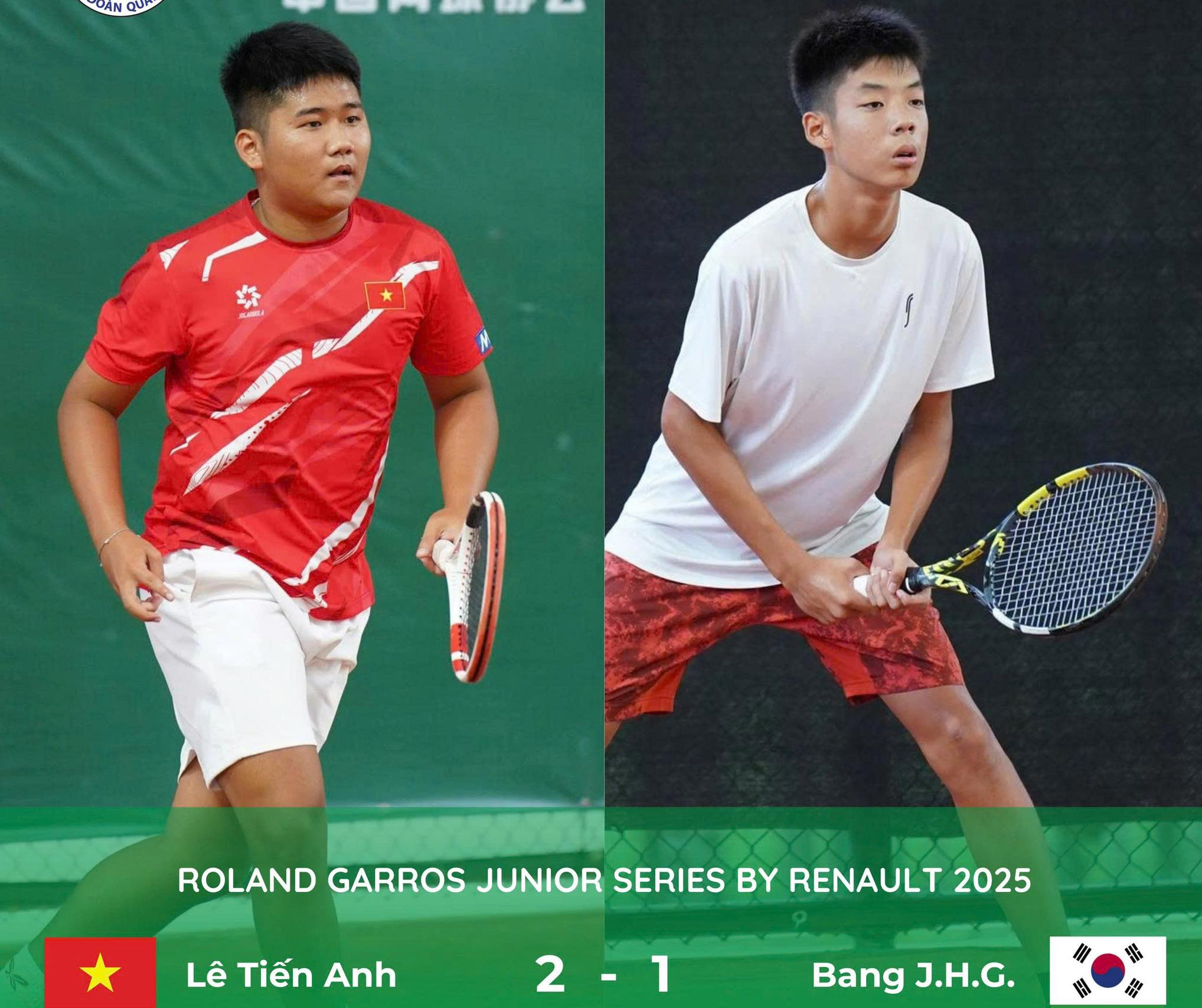 L&ecirc; Tiến Anh to&agrave;n thắng ở bảng F v&ograve;ng loại Roland Garros Junior Series- Ảnh 1.