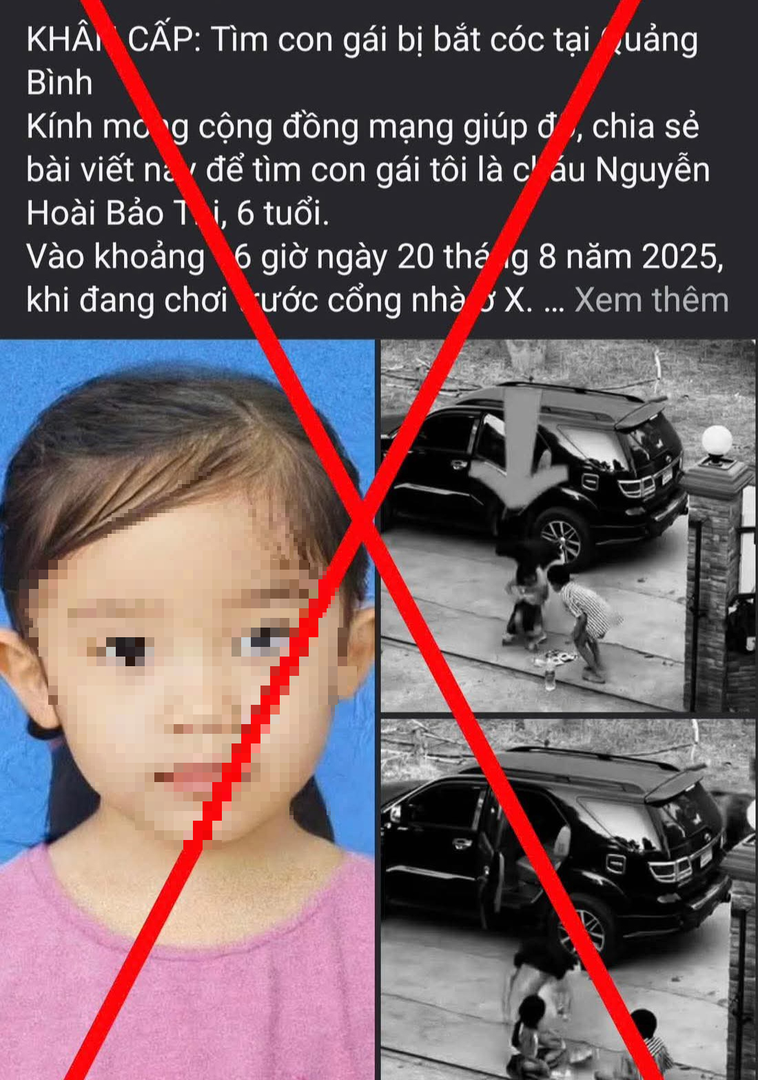 Cảnh s&aacute;t v&agrave;o cuộc vụ tin giả bắt c&oacute;c b&eacute; g&aacute;i tại Quảng Trị - Ảnh 1.