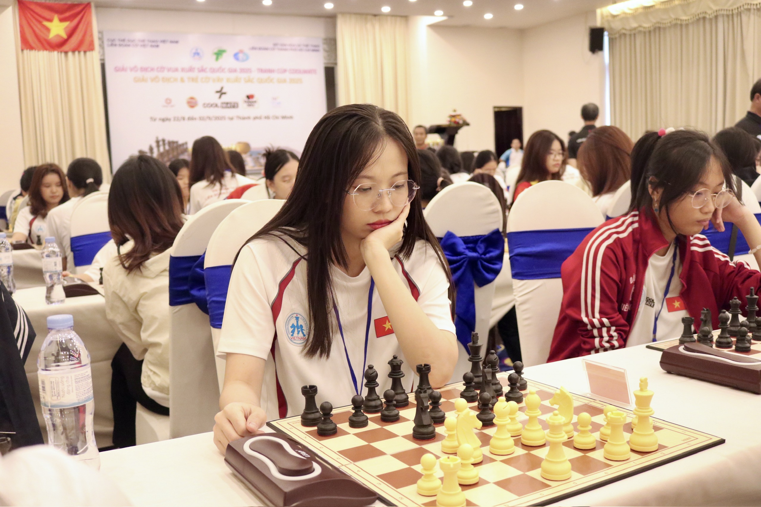 N&oacute;ng bỏng c&aacute;c cuộc tranh t&agrave;i Giải V&ocirc; địch cờ vua xuất sắc quốc gia 2025 - Ảnh 3.