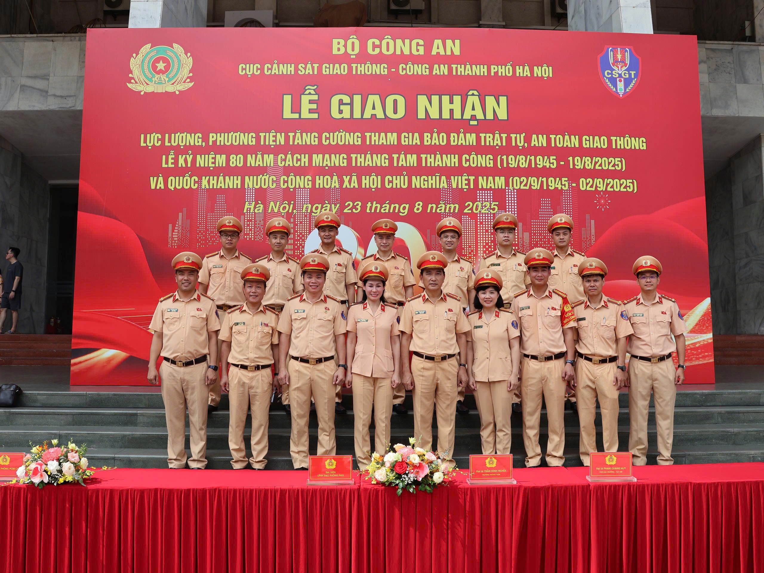 CSGT Hà Nội tiếp nhận 655 cán bộ , phương tiện phục vụ dịp Quốc khánh 2 - 9 - Ảnh 1.