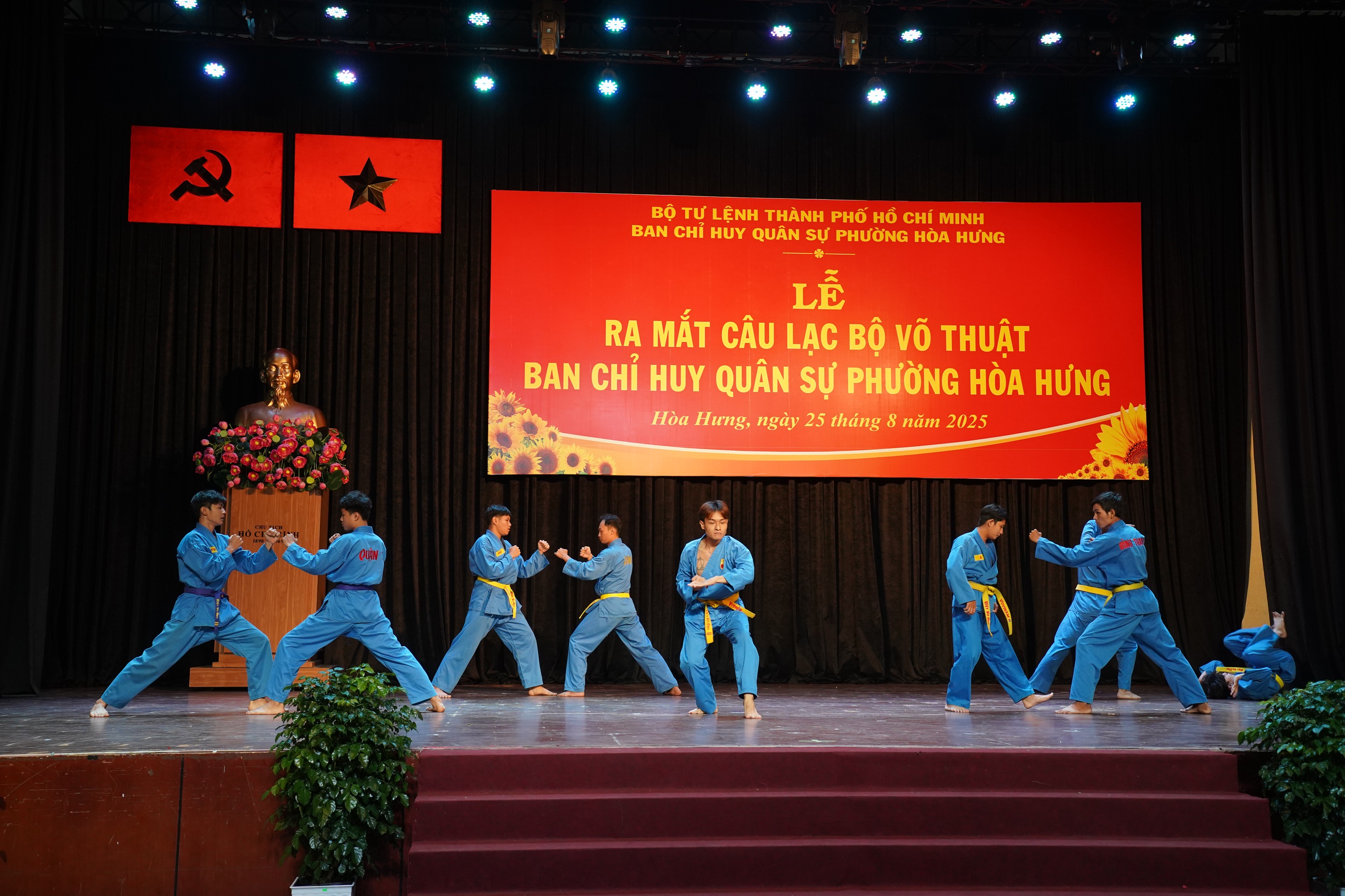 Ra mắt C&acirc;u lạc bộ V&otilde; thuật Ban Chỉ huy qu&acirc;n sự phường đầu ti&ecirc;n của TP HCM - Ảnh 4.