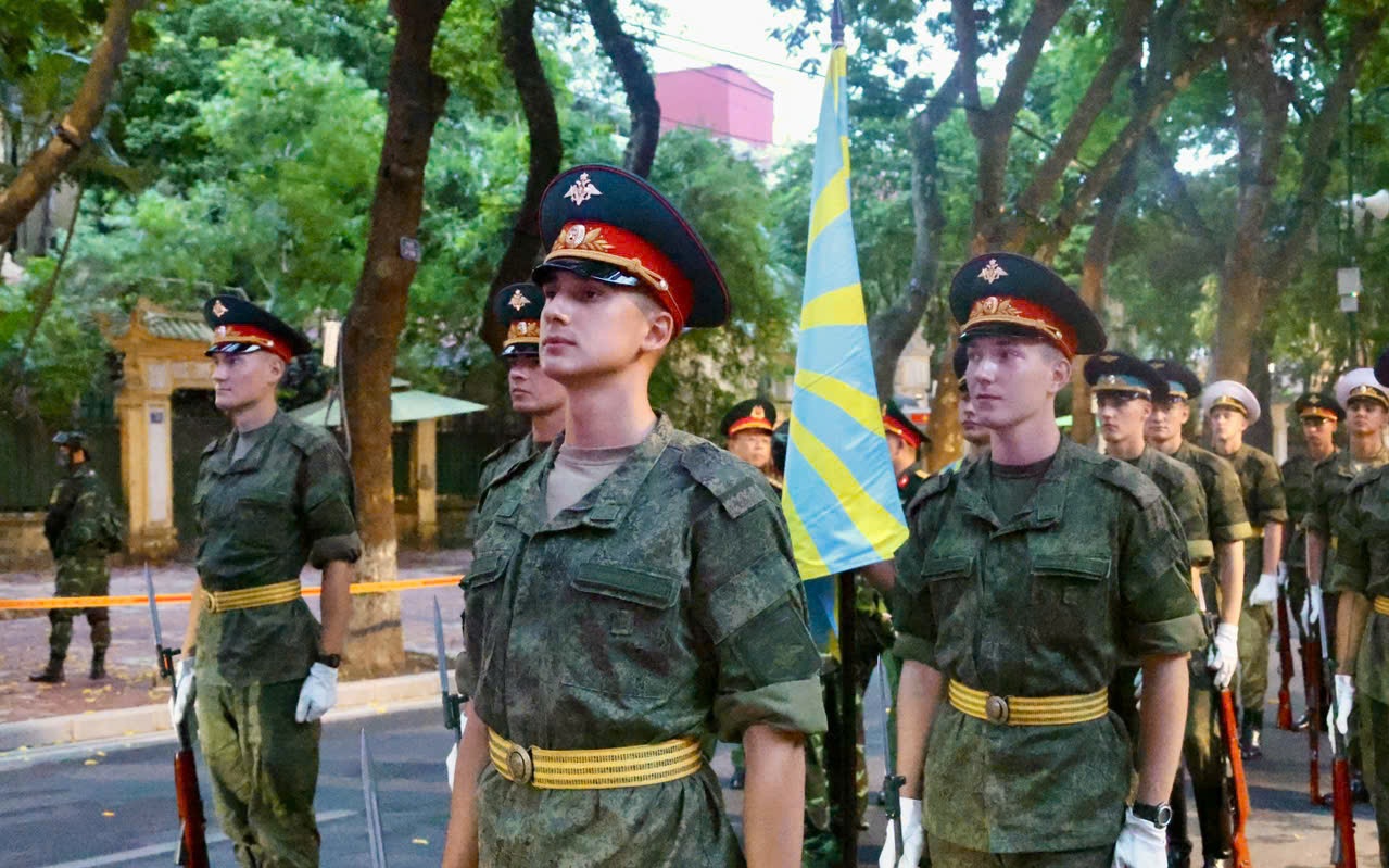 Russian service members joined second full rehearsal for A80 parade