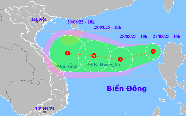 Áp thấp nhiệt đới hình thành trên Biển Đông, giật cấp 8