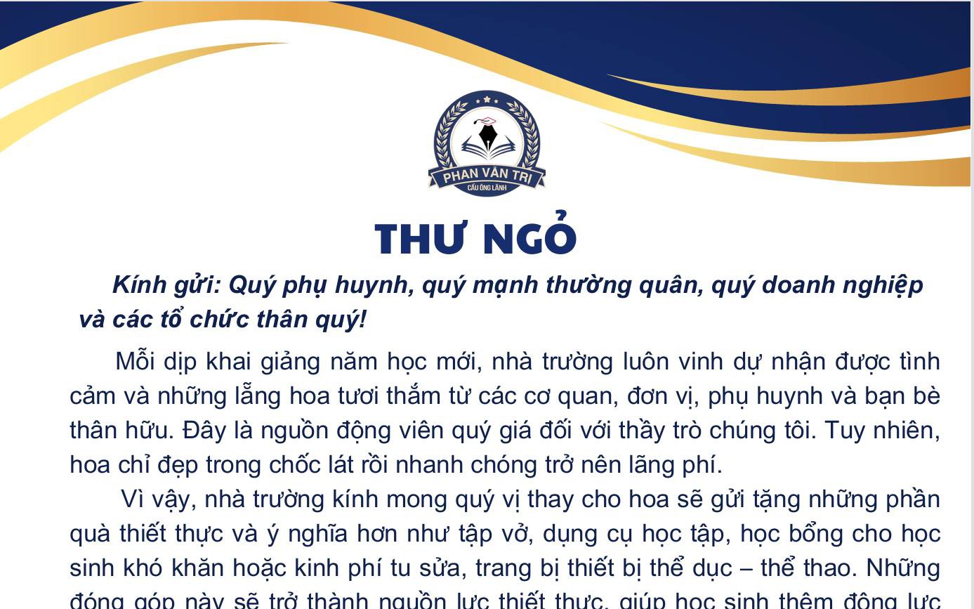 TP HCM: Xúc động thư ngỏ của hiệu trưởng trước ngày khai giảng