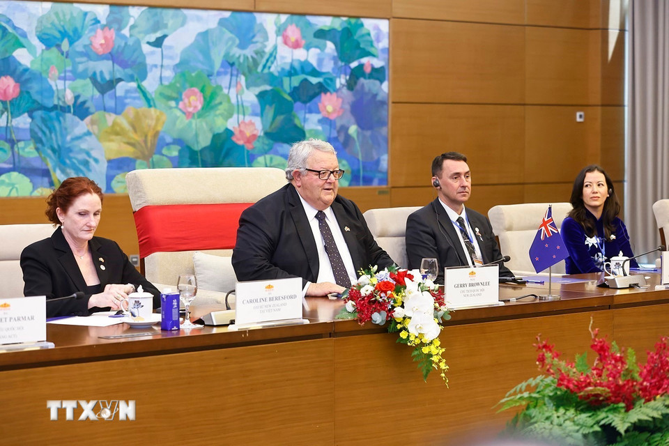 Chủ tịch Quốc hội Trần Thanh Mẫn hội đ&agrave;m với Chủ tịch Quốc hội New Zealand Gerry Brownlee - Ảnh 12.