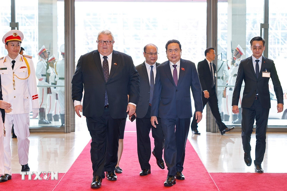 Chủ tịch Quốc hội Trần Thanh Mẫn hội đ&agrave;m với Chủ tịch Quốc hội New Zealand Gerry Brownlee - Ảnh 3.
