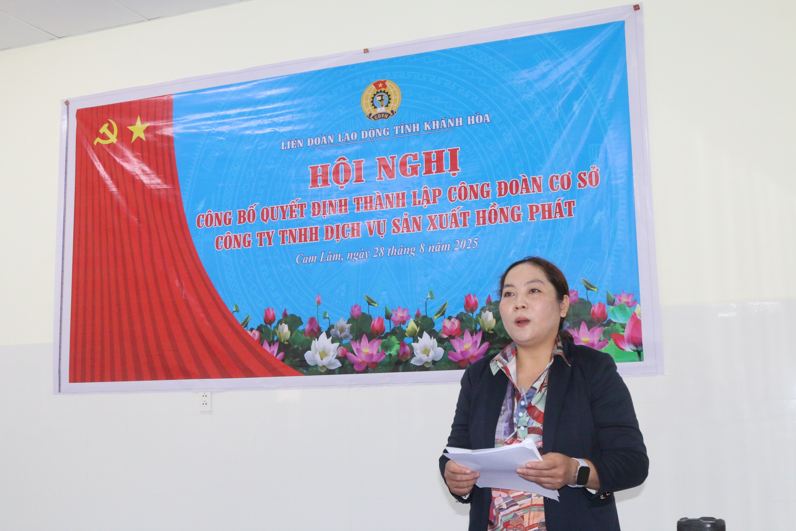 Ban C&ocirc;ng đo&agrave;n Khu C&ocirc;ng nghiệp Kh&aacute;nh H&ograve;a tăng cường ph&aacute;t triển đo&agrave;n vi&ecirc;n mới- Ảnh 3.
