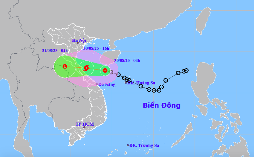 &Aacute;p thấp nhiệt đới mạnh th&agrave;nh b&atilde;o giật cấp 10 , đổ bộ v&agrave;o miền Trung - Ảnh 1.