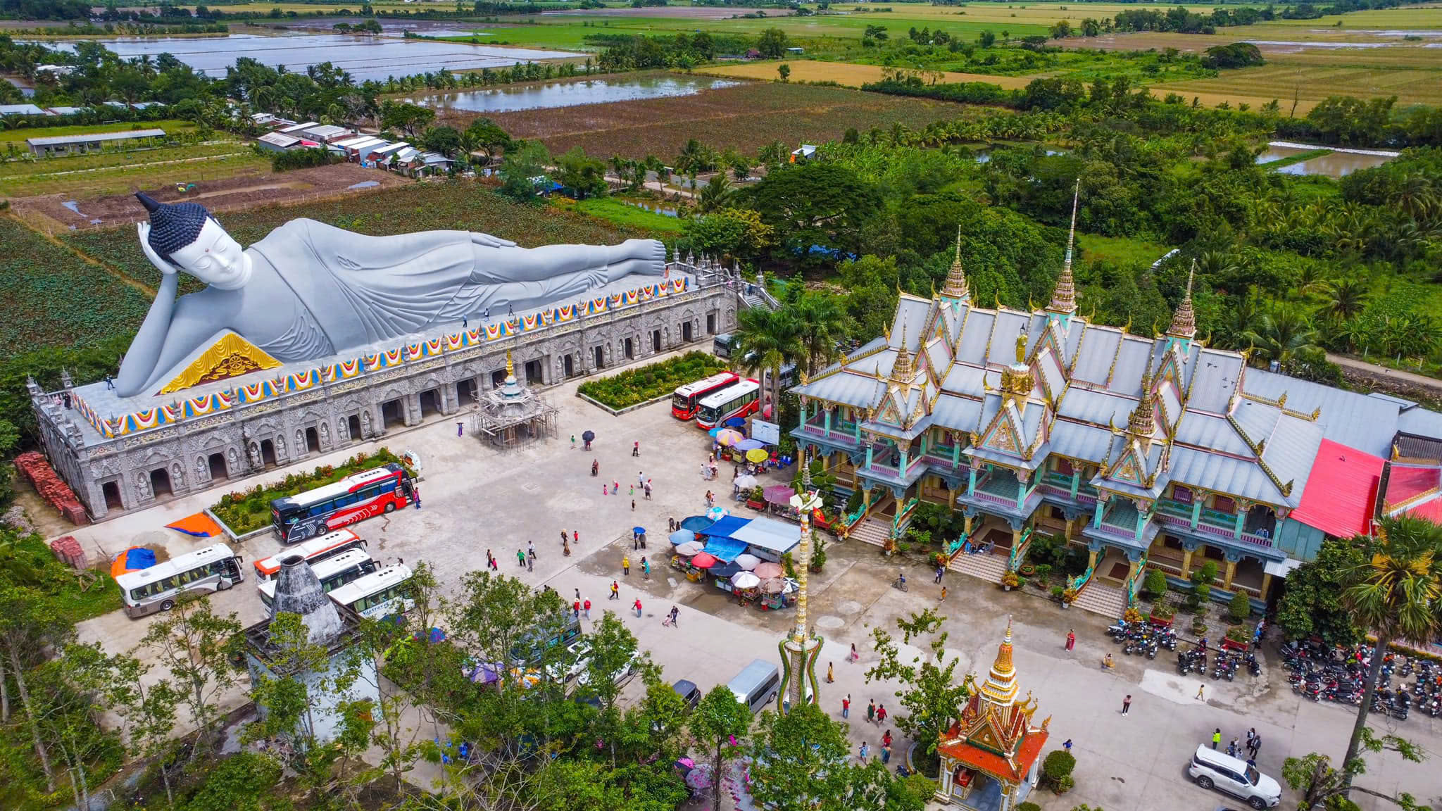 Chiêm ngưỡng ngôi chùa có tượng Phật nằm lớn nhất nước- Ảnh 1.
