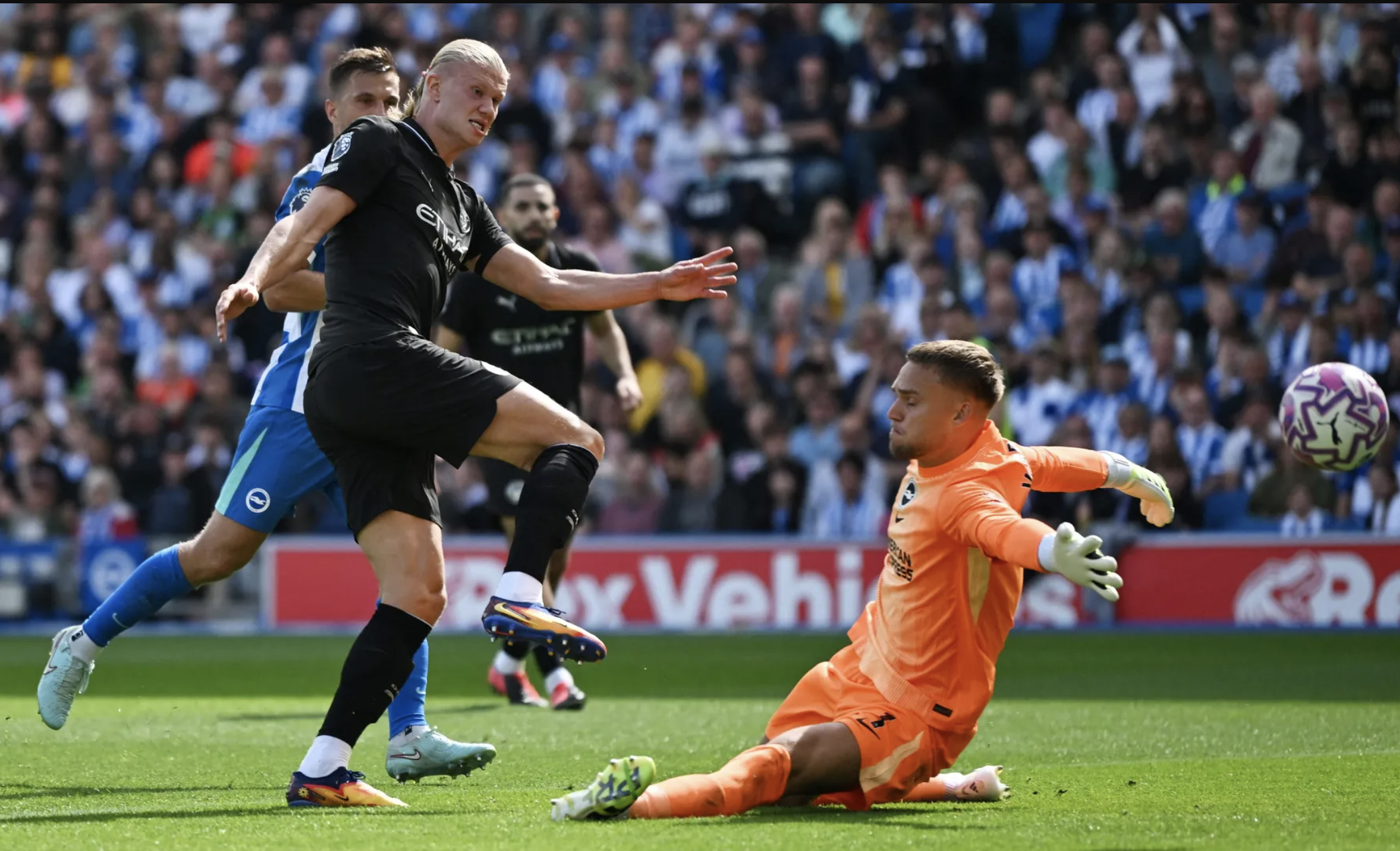 Haaland chạm mốc ghi bàn kỷ lục, Man City thua sốc trên sân Brighton - Ảnh 2.