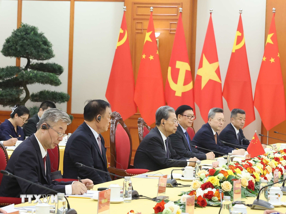 Tổng B&iacute; thư T&ocirc; L&acirc;m tiếp Ủy vi&ecirc;n trưởng Nh&acirc;n đại to&agrave;n quốc Trung Quốc Triệu Lạc Tế- Ảnh 6.
