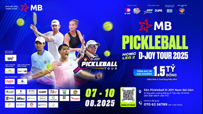 MB Pickleball D-Joy Tour 2025 | HCMC Leg 2 ch&iacute;nh thức khởi tranh &ndash; vươn tầm thể thao quốc tế- Ảnh 1.