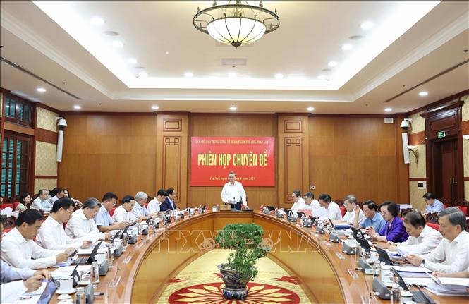 Tổng Bí thư Tô Lâm: Những điểm nghẽn đã phát hiện phải được xử lý triệt để- Ảnh 1.