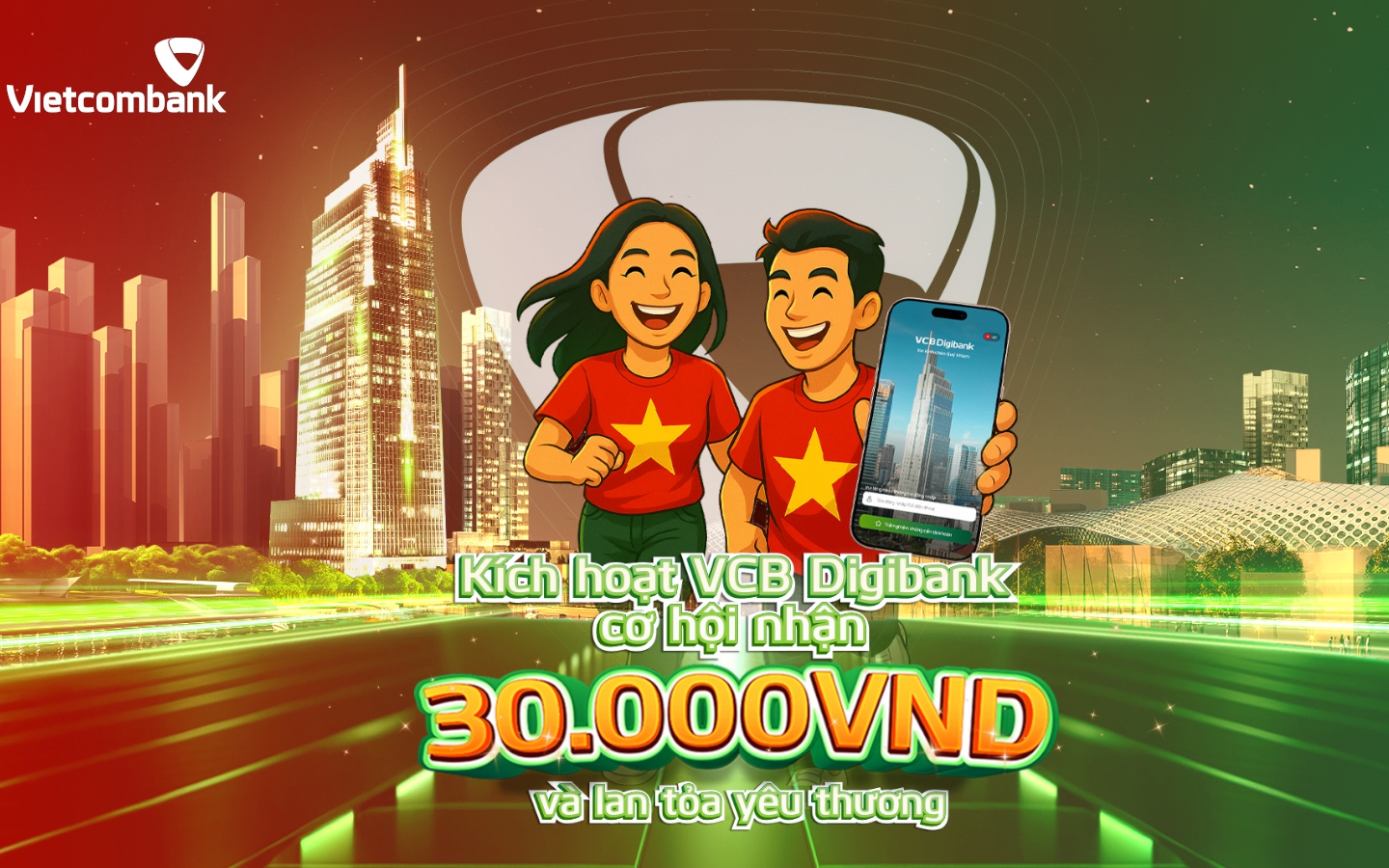 Vietcombank đồng hành “Cùng Việt Nam tiến bước - 1 tỉ bước chân tiến vào kỷ nguyên mới”