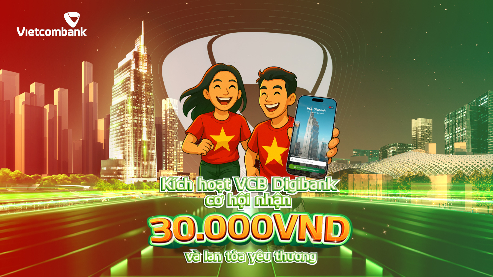 Vietcombank đồng h&agrave;nh &ldquo;C&ugrave;ng Việt Nam tiến bước - 1 tỉ bước ch&acirc;n tiến v&agrave;o kỷ nguy&ecirc;n mới&rdquo;- Ảnh 1.