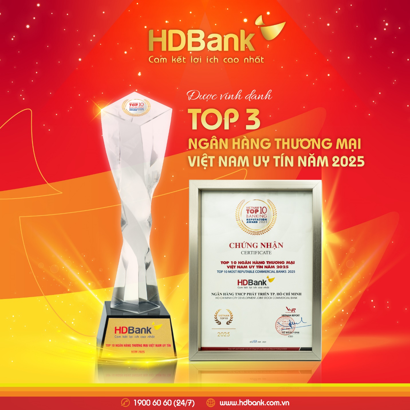 HDBank giữ vị trí thứ 3 Top ngân hàng niêm yết uy tín và hiệu quả nhất Việt Nam- Ảnh 2.