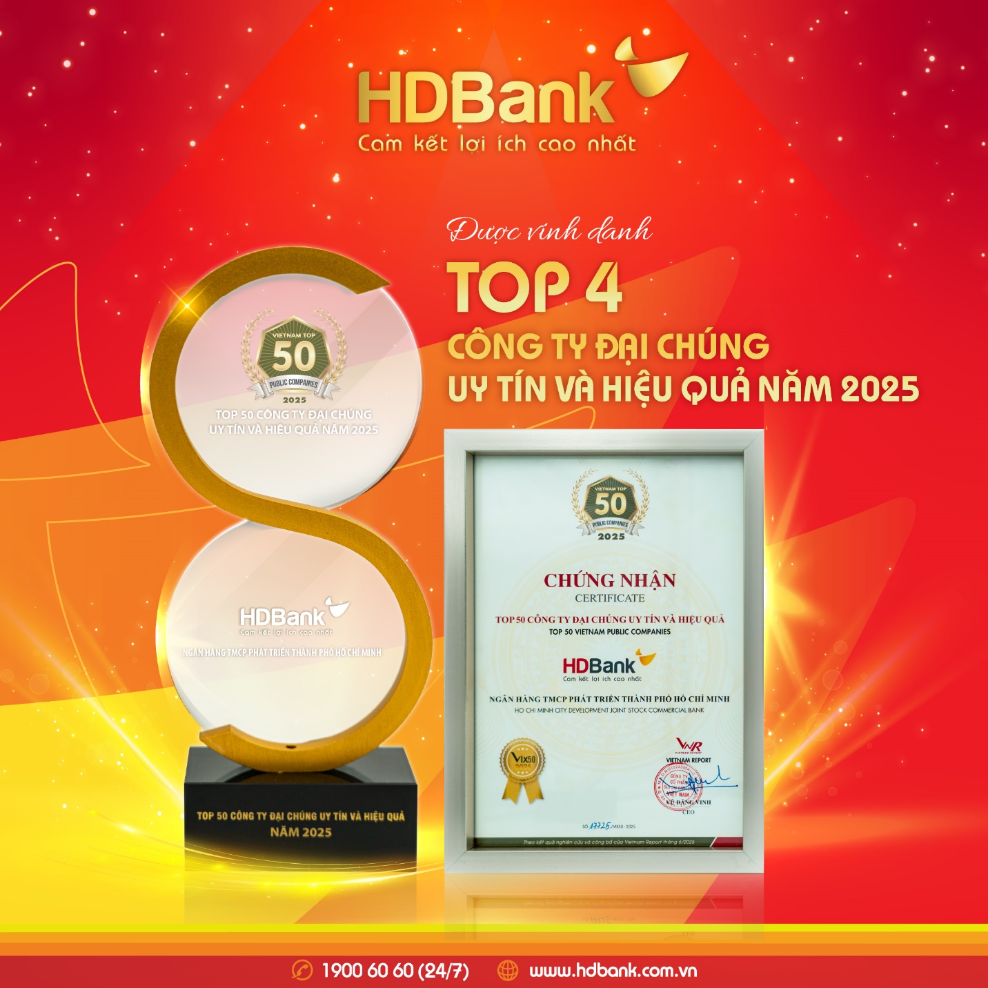 HDBank giữ vị trí thứ 3 Top ngân hàng niêm yết uy tín và hiệu quả nhất Việt Nam- Ảnh 3.