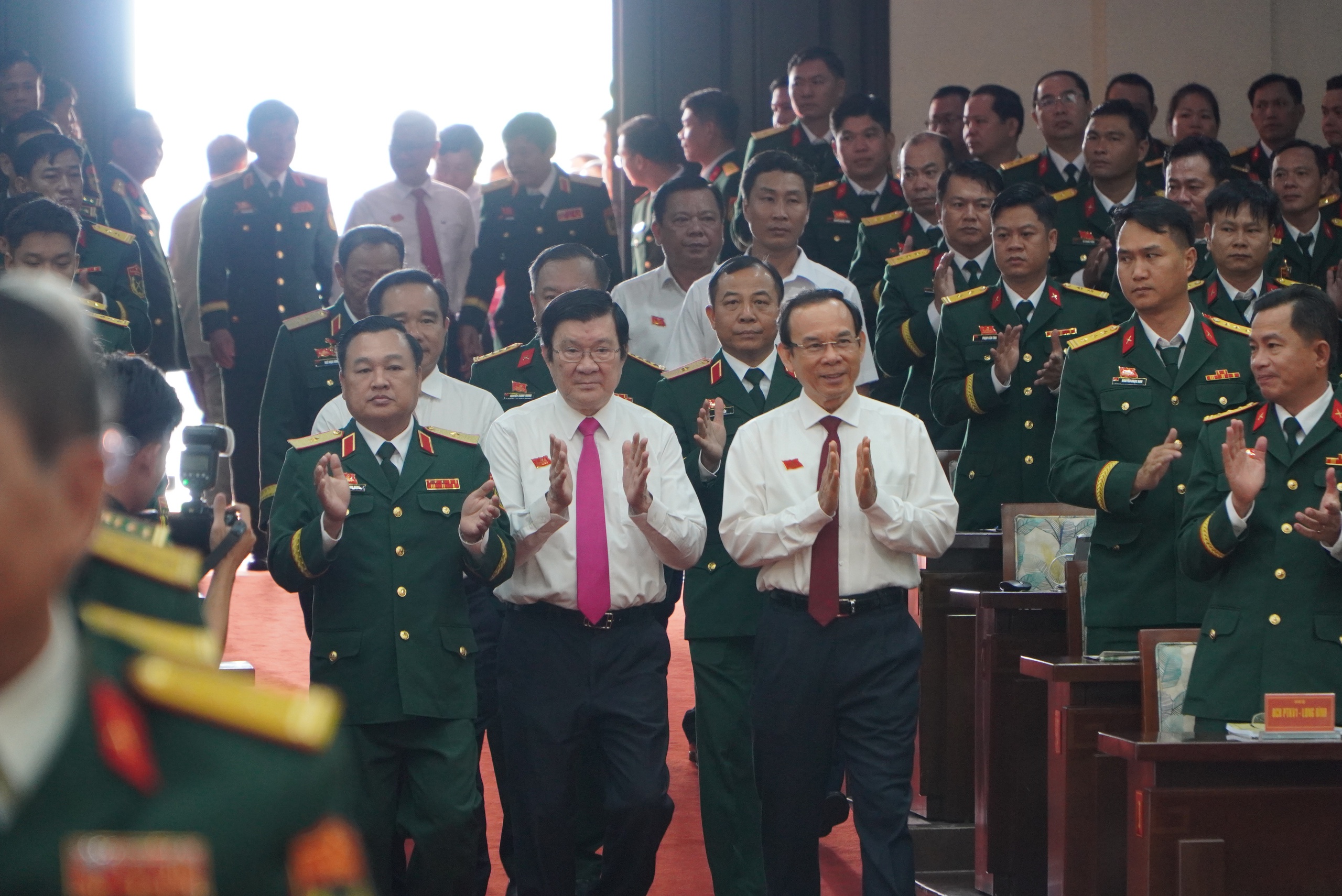 Bí thư Thành ủy TP HCM Nguyễn Văn Nên dự Đại hội đại biểu Đảng bộ Quân sự TP HCM lần thứ I- Ảnh 1.