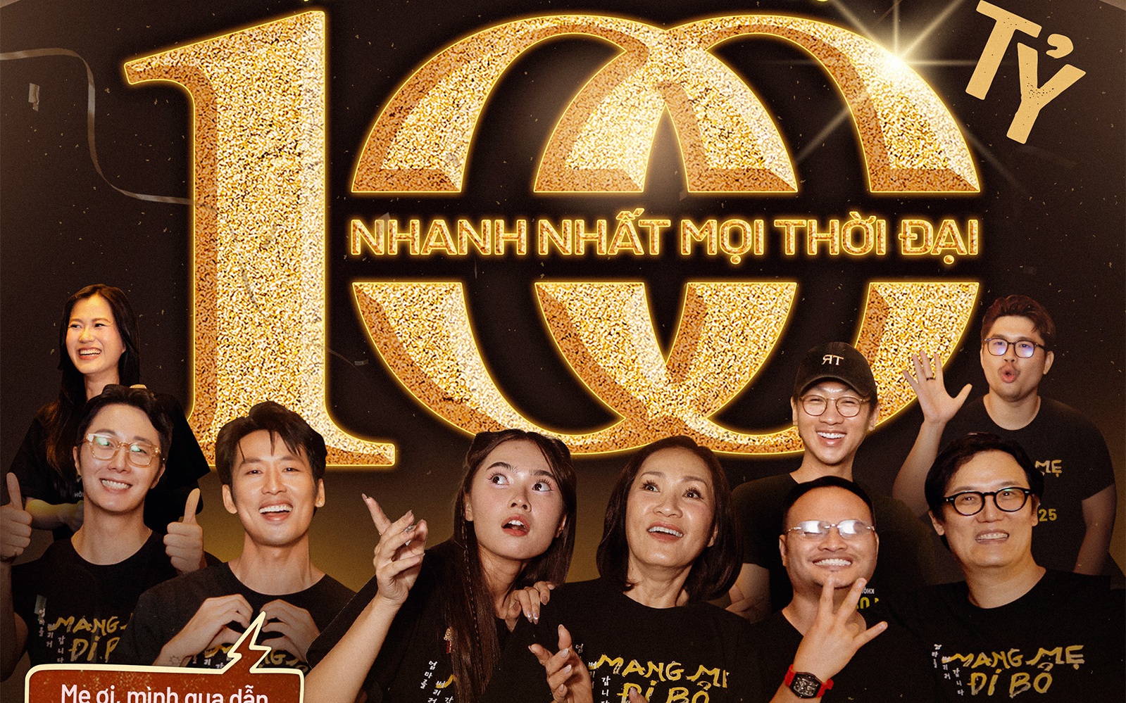 Phim "Mang mẹ đi bỏ" có Hồng Đào, Tuấn Trần cán mốc 100 tỉ đồng