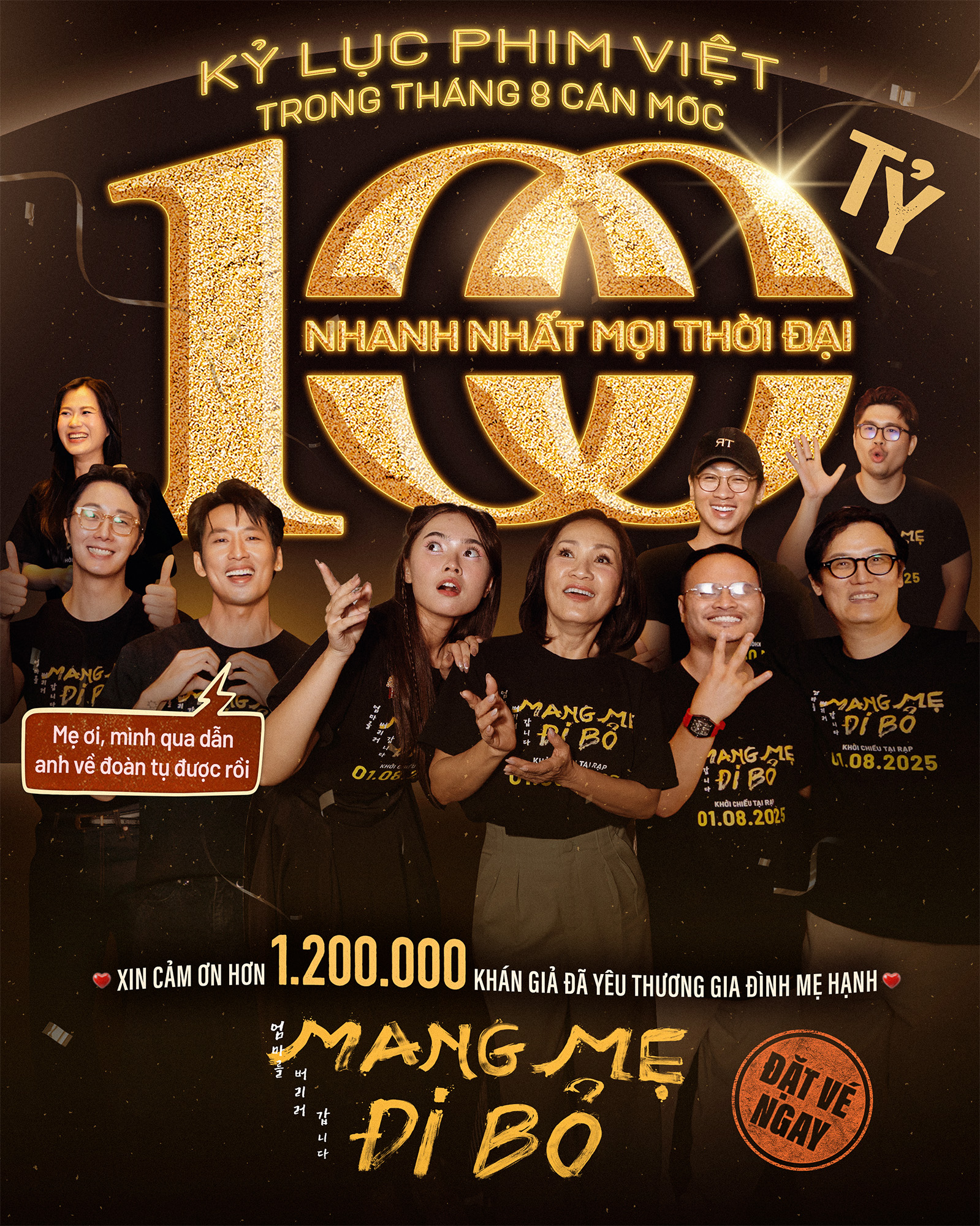 Phim "Mang mẹ đi bỏ" có Hồng Đào, Tuấn Trần cán mốc 100 tỉ đồng- Ảnh 1.