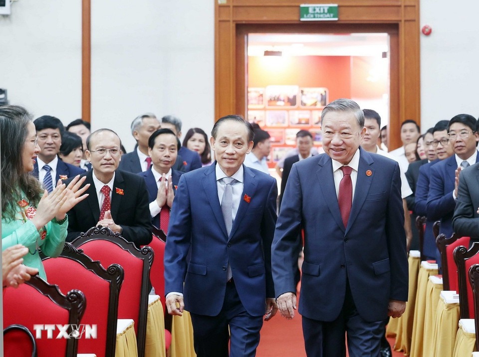 Tổng Bí thư Tô Lâm tham dự Đại hội đại biểu Đảng bộ Văn phòng Trung ương Đảng 2025 - 2030 - Ảnh 1.