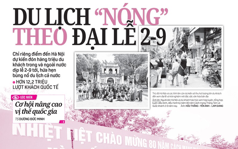 Báo in ngày 10-8: Du lịch "nóng" theo đại lễ 2-9