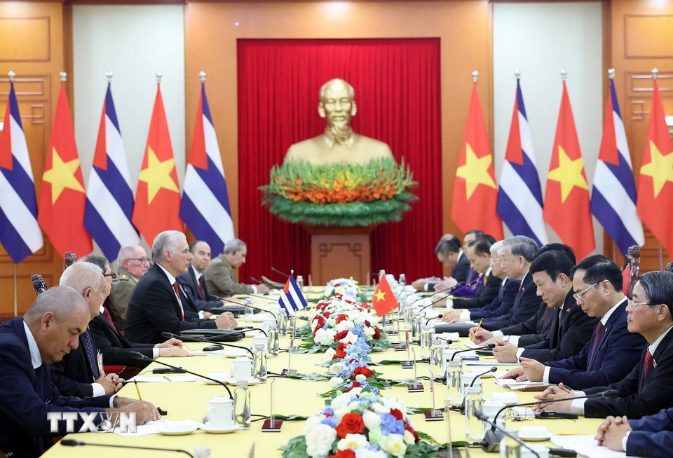 Tổng B&iacute; thư chủ tr&igrave; lễ đ&oacute;n ch&iacute;nh thức B&iacute; thư thứ Nhất, Chủ tịch nước Cuba- Ảnh 6.