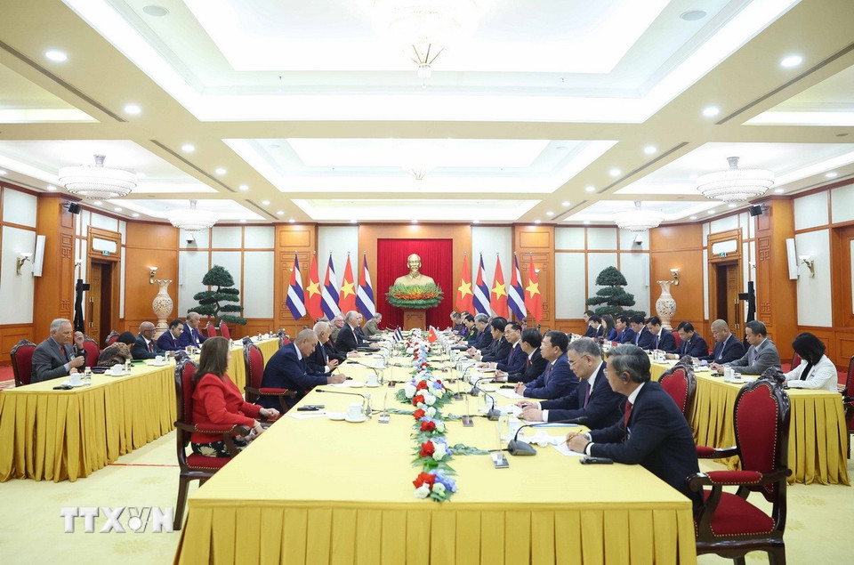 Tổng B&iacute; thư chủ tr&igrave; lễ đ&oacute;n ch&iacute;nh thức B&iacute; thư thứ Nhất, Chủ tịch nước Cuba- Ảnh 5.