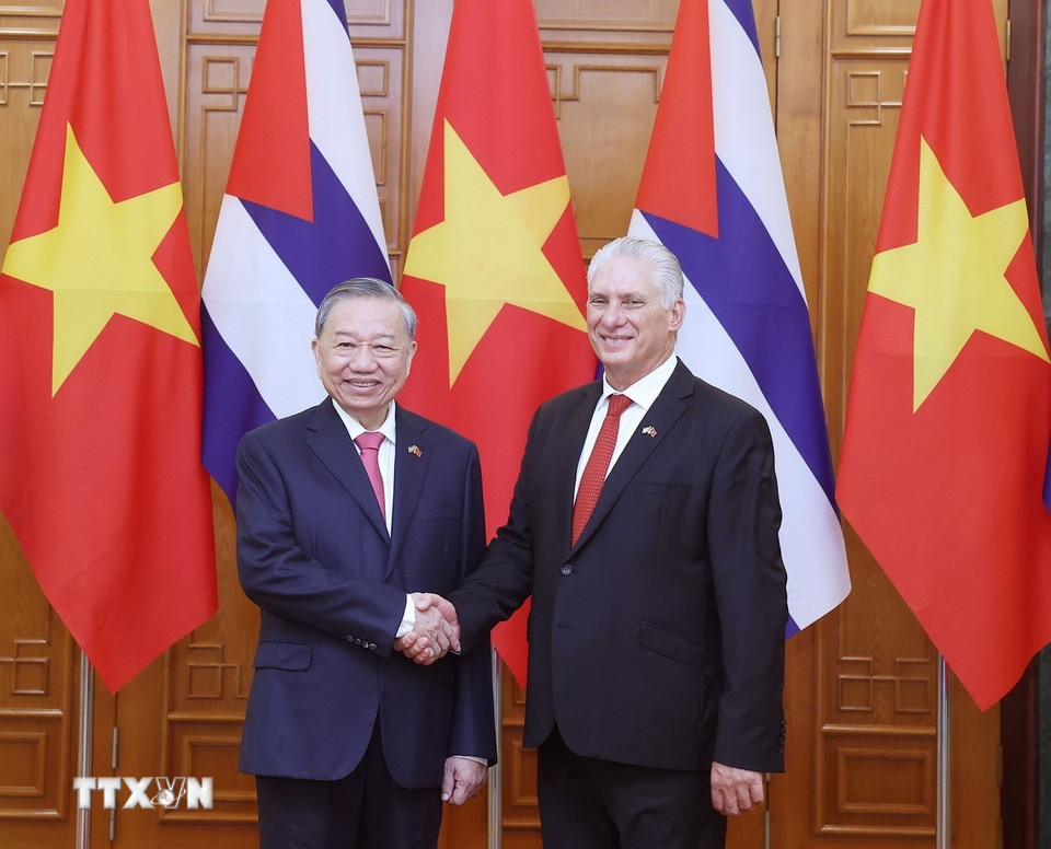 Tổng B&iacute; thư chủ tr&igrave; lễ đ&oacute;n ch&iacute;nh thức B&iacute; thư thứ Nhất, Chủ tịch nước Cuba- Ảnh 4.