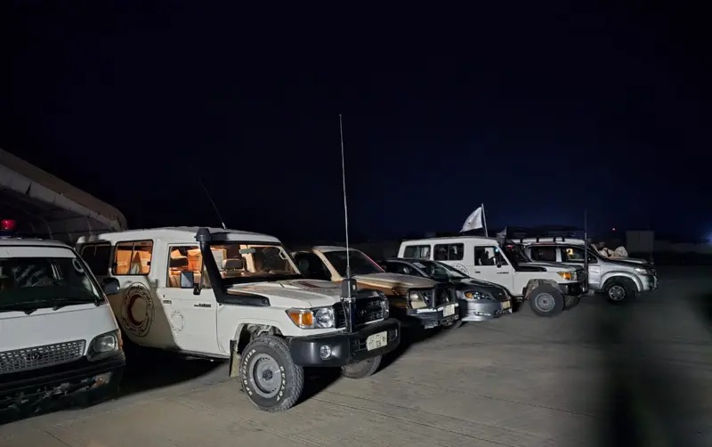 Lực lượng ứng ph&oacute; chuẩn bị v&agrave;o v&ugrave;ng thảm họa rạng s&aacute;ng 1-9  - Ảnh: CH&Iacute;NH QUYỀN TALIBAN
