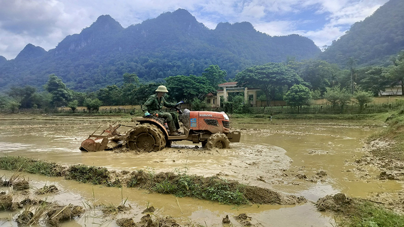 Lính biên phòng Quảng Trị về bản dựng nhà, gieo mạ cùng dân- Ảnh 4.