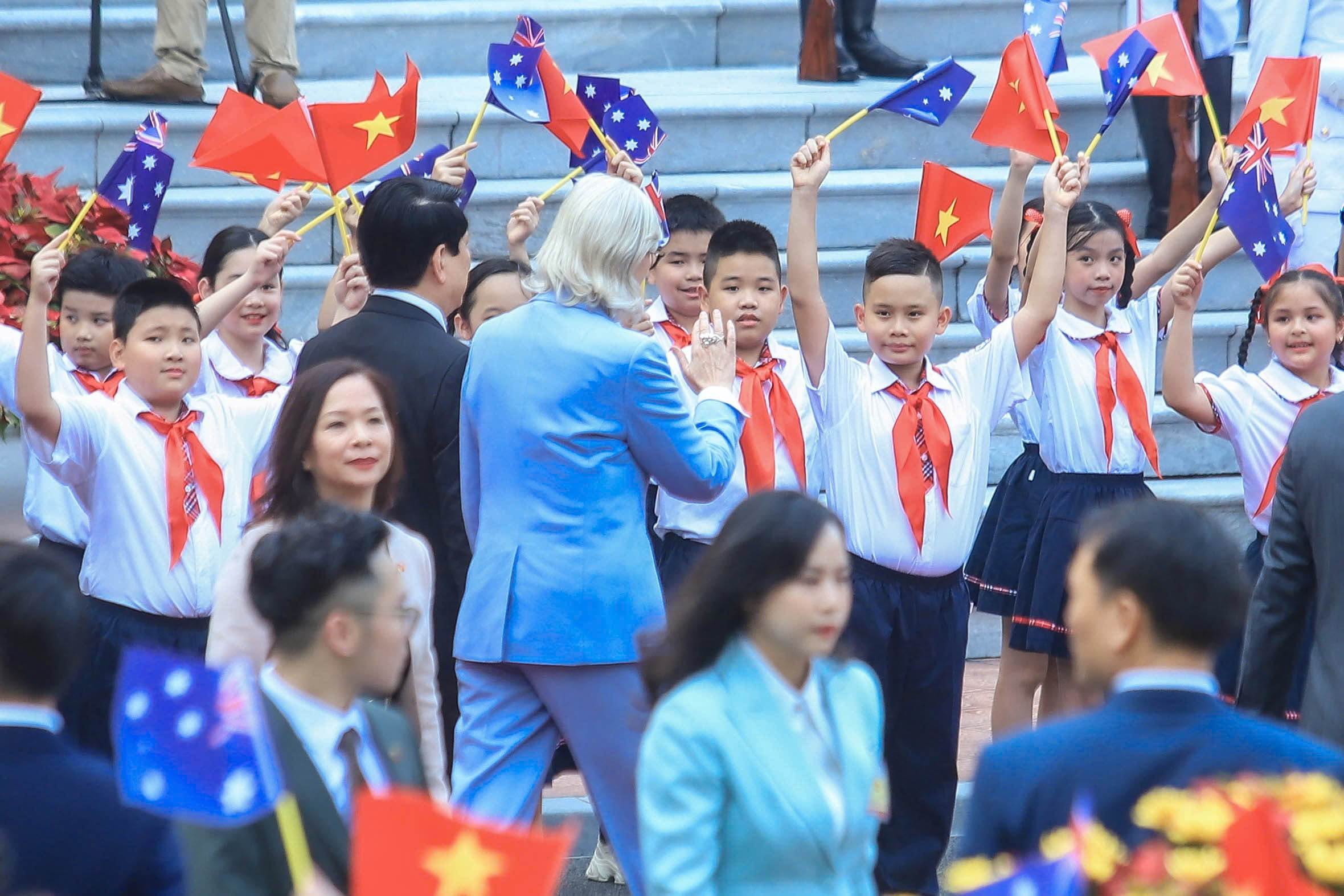 Chủ tịch nước Lương Cường chủ trì lễ đón cấp Nhà nước Toàn quyền Úc- Ảnh 5.