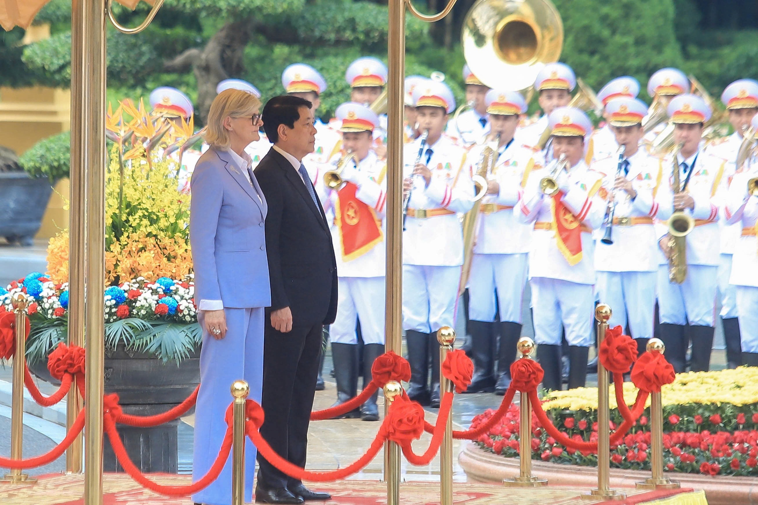 Chủ tịch nước Lương Cường chủ trì lễ đón cấp Nhà nước Toàn quyền Úc- Ảnh 7.