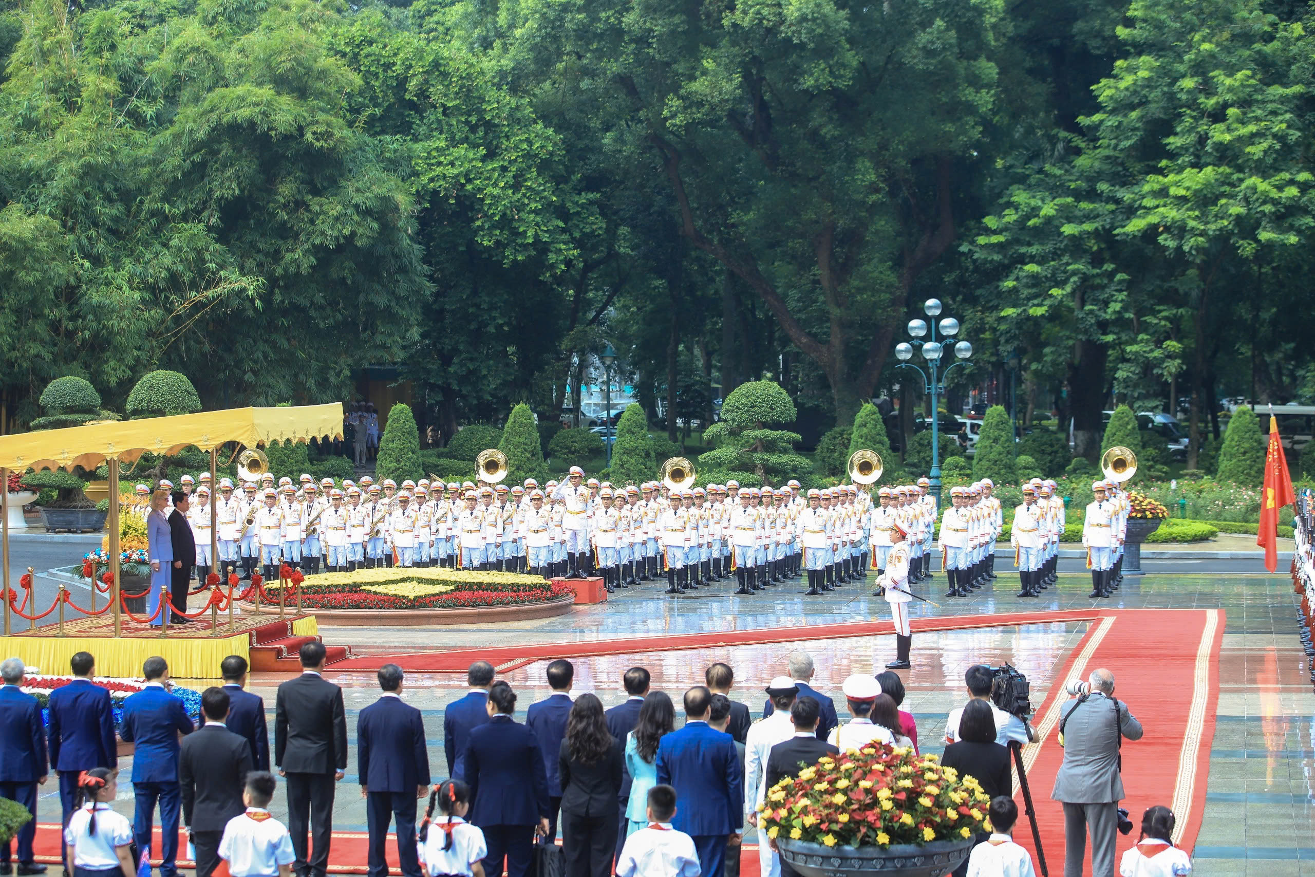 Chủ tịch nước Lương Cường chủ trì lễ đón cấp Nhà nước Toàn quyền Úc- Ảnh 9.