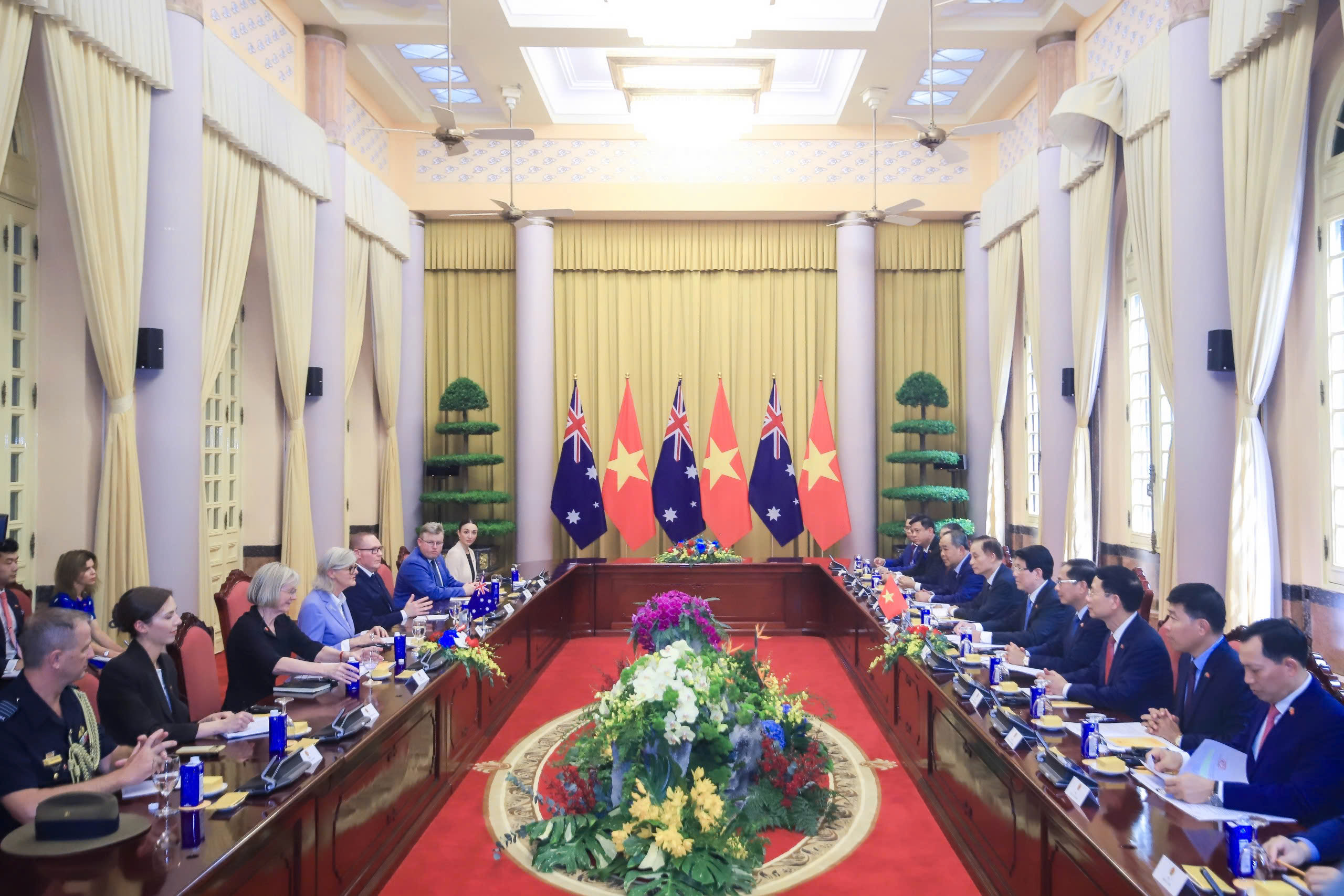 Chủ tịch nước Lương Cường chủ trì lễ đón cấp Nhà nước Toàn quyền Úc- Ảnh 17.