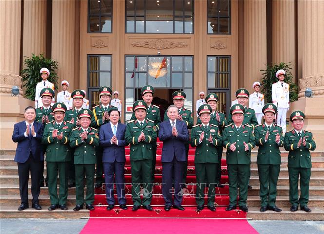 Tổng B&iacute; thư T&ocirc; L&acirc;m Tham dự lễ kỷ niệm 80 năm Tổng cục C&ocirc;ng nghiệp Quốc ph&ograve;ng - Ảnh 7.