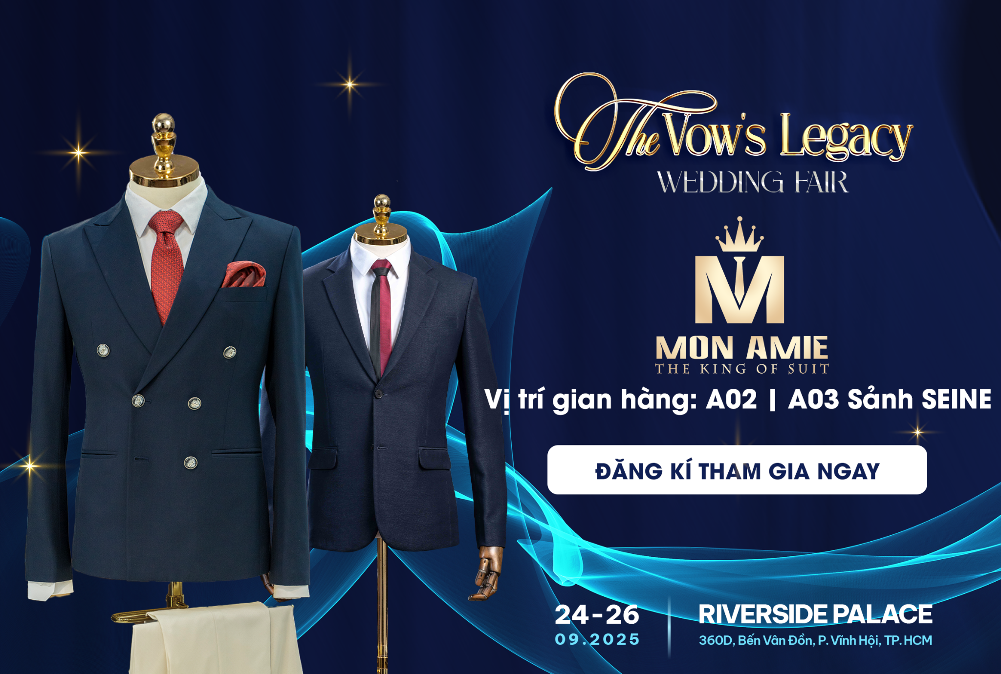Mon Amie Veston ti&ecirc;n phong đồng h&agrave;nh c&ugrave;ng The Vow&rsquo;s Legacy - Wedding Fair 2025- Ảnh 1.