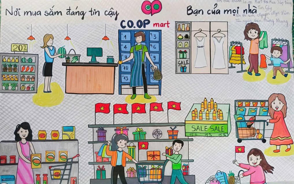 Lan tỏa tình yêu hàng Việt qua cuộc thi vẽ “Cùng Co.opmart lớn lên”