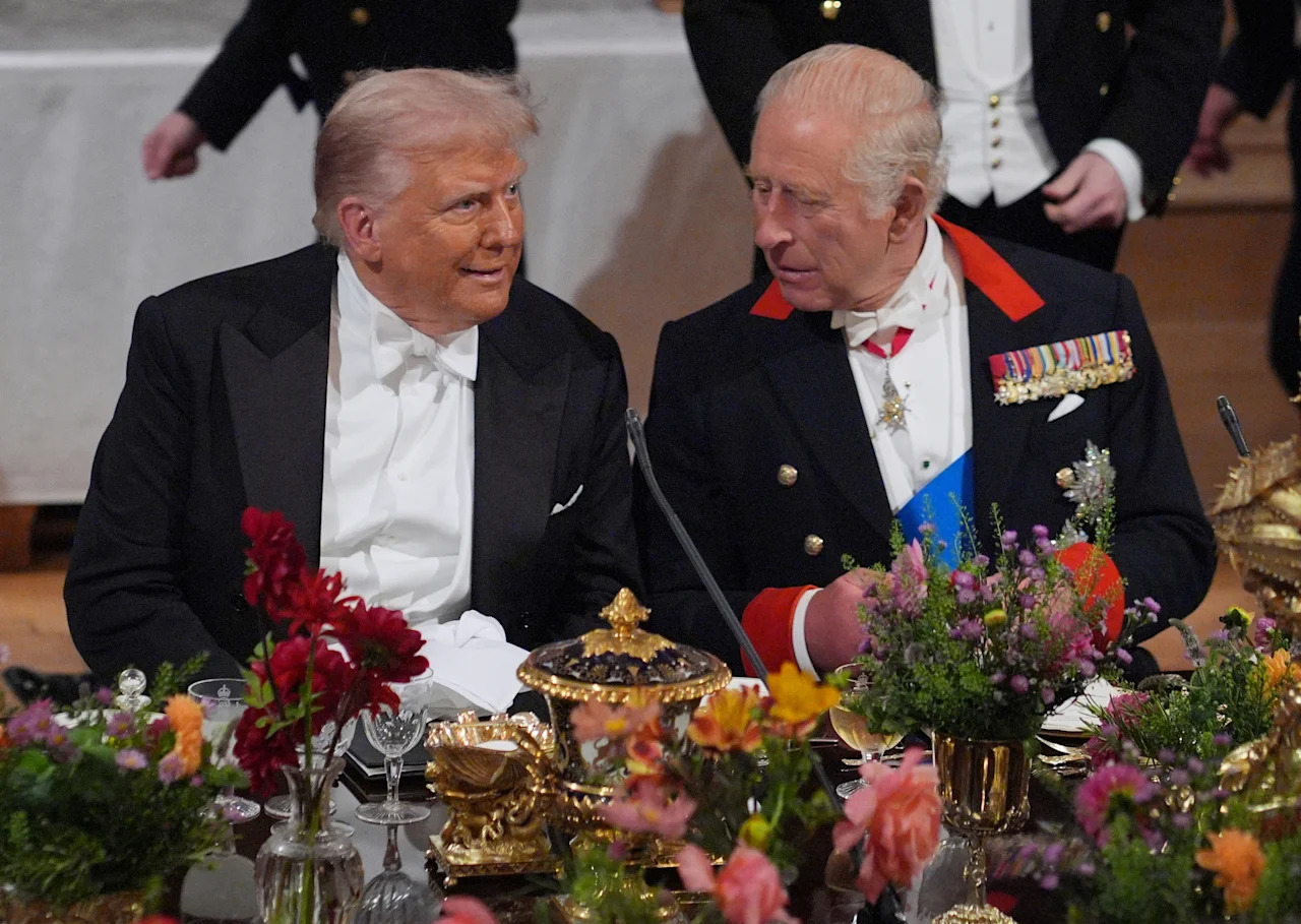 &Ocirc;ng Donald Trump khiến kh&aacute;ch mời tham dự quốc yến tại l&acirc;u đ&agrave;i Windsor bật cười- Ảnh 3.