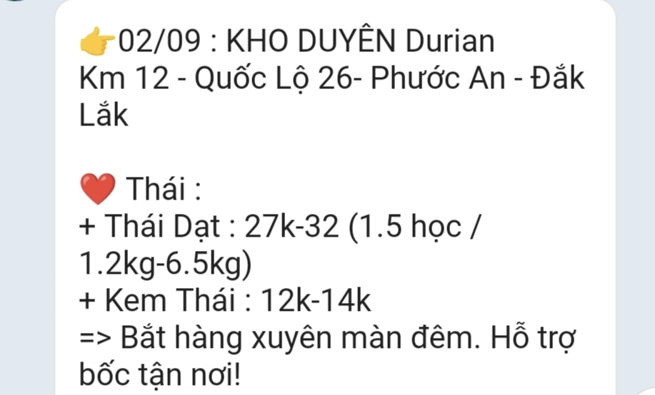 Các vựa sầu riêng thu mua xuyên lễ 2-9- Ảnh 1.