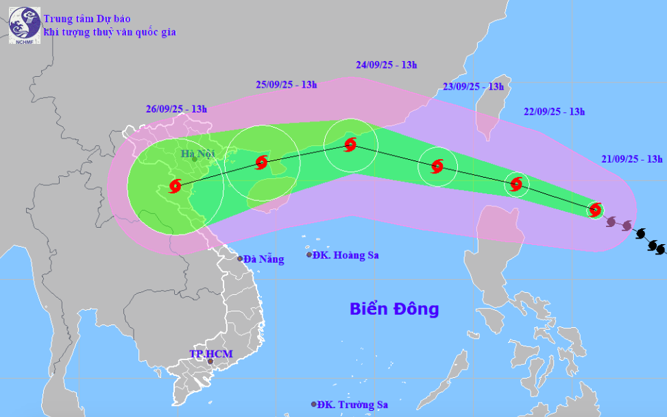 Bão Ragasa giật trên cấp 17, khả năng đổi hướng vào nước ta