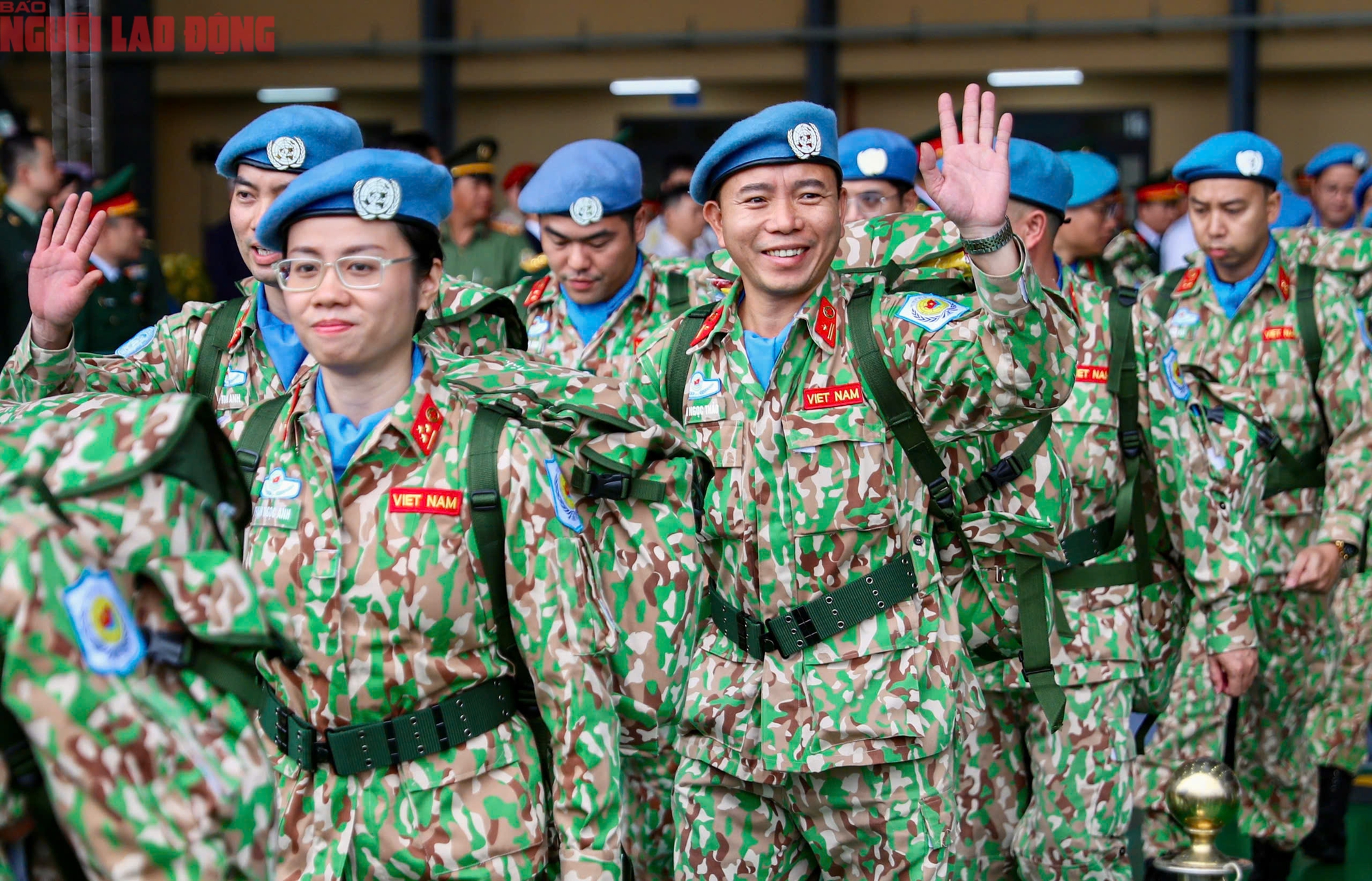 Khoảnh khắc tiễn lực lượng mũ nồi xanh sang Nam Sudan làm nhiệm vụ - Ảnh 9.