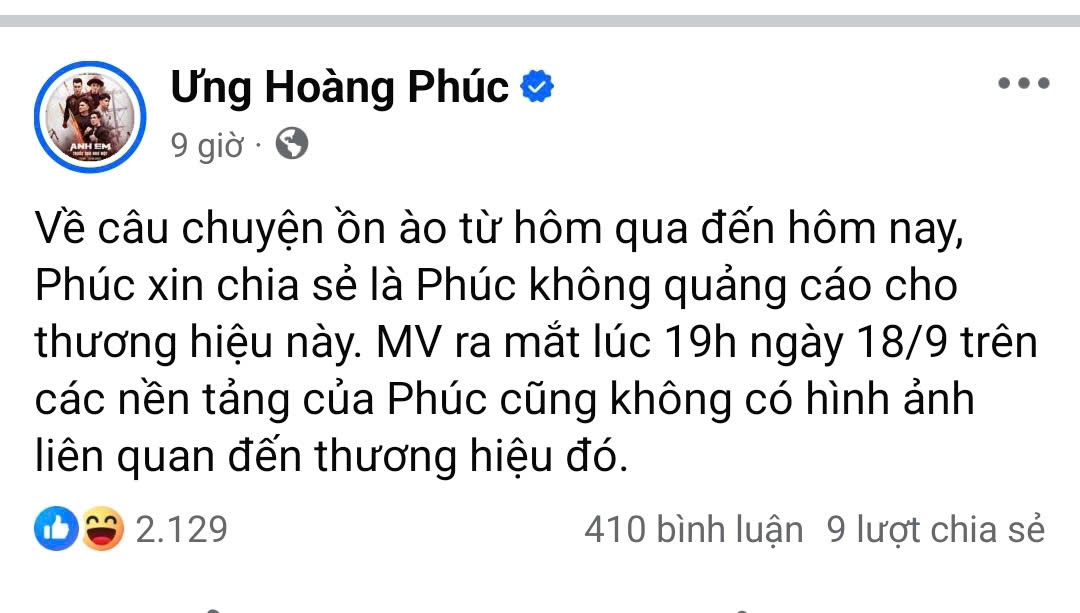 MV d&iacute;nh nghi vấn quảng c&aacute;o c&aacute; độ, Ưng Ho&agrave;ng Ph&uacute;c v&agrave; nh&oacute;m Ngũ Hổ Tướng bị c&ocirc;ng an mời l&agrave;m việc- Ảnh 2.