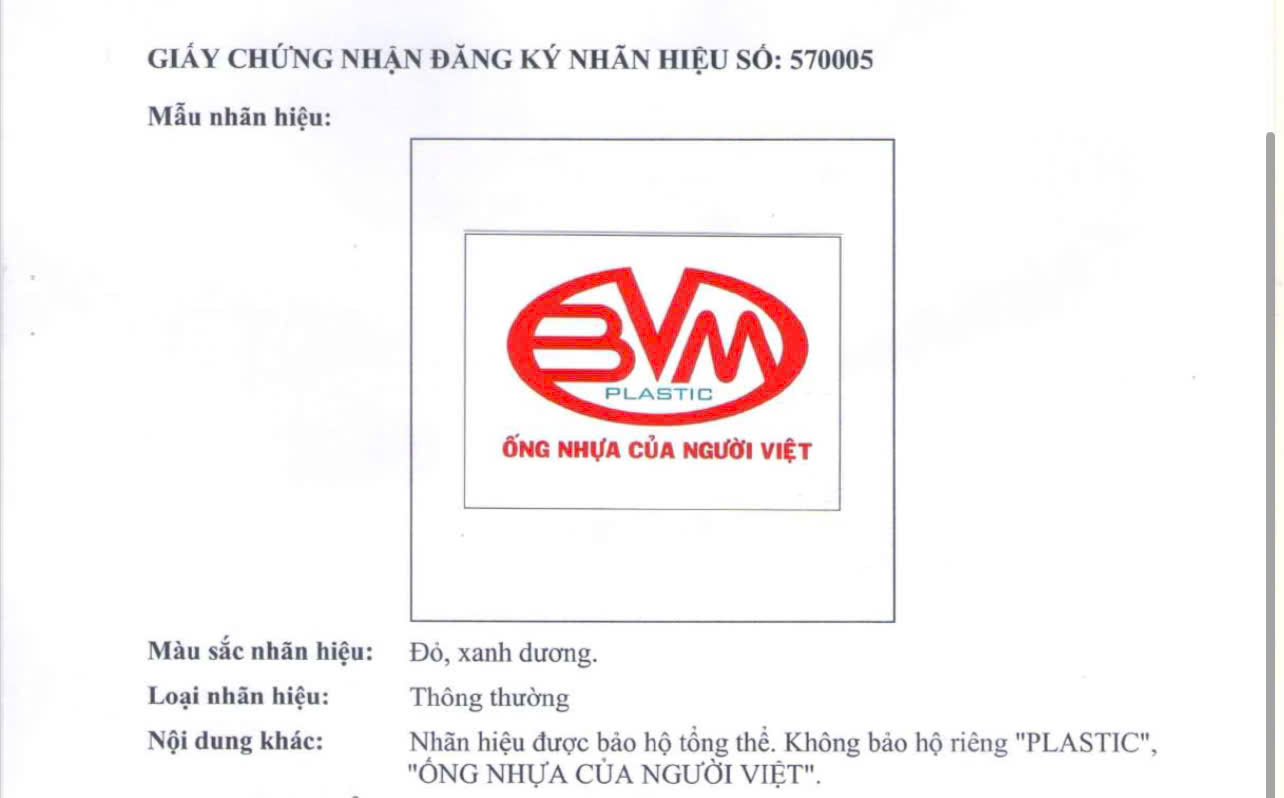 Vụ hai doanh nghiệp nhựa d&ugrave;ng chung từ &ldquo;B&igrave;nh Minh&rdquo;: B&igrave;nh Minh Việt được c&ocirc;ng nhận - Ảnh 1.