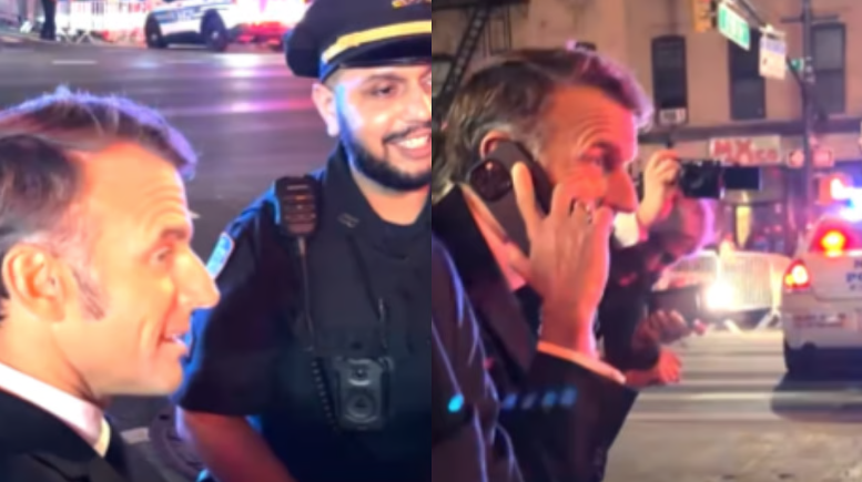 Tổng thống Ph&aacute;p Emmanuel Macron bị kẹt xe ở New York - Ảnh 1.