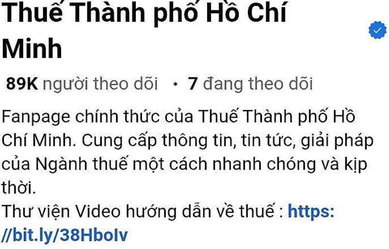 Fanpage của Thuế TP HCM bị giả mạo để lừa đảo- Ảnh 2.