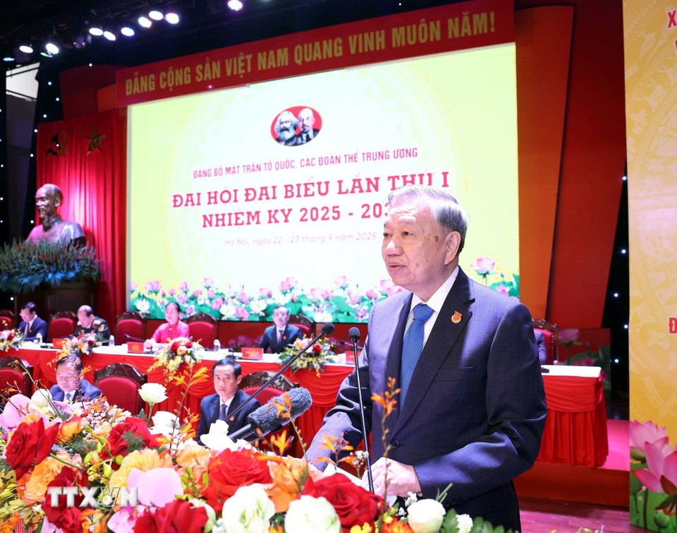 Tổng Bí thư Tô Lâm: Sức mạnh của Mặt trận chính là sức mạnh của lòng dân - Ảnh 1.