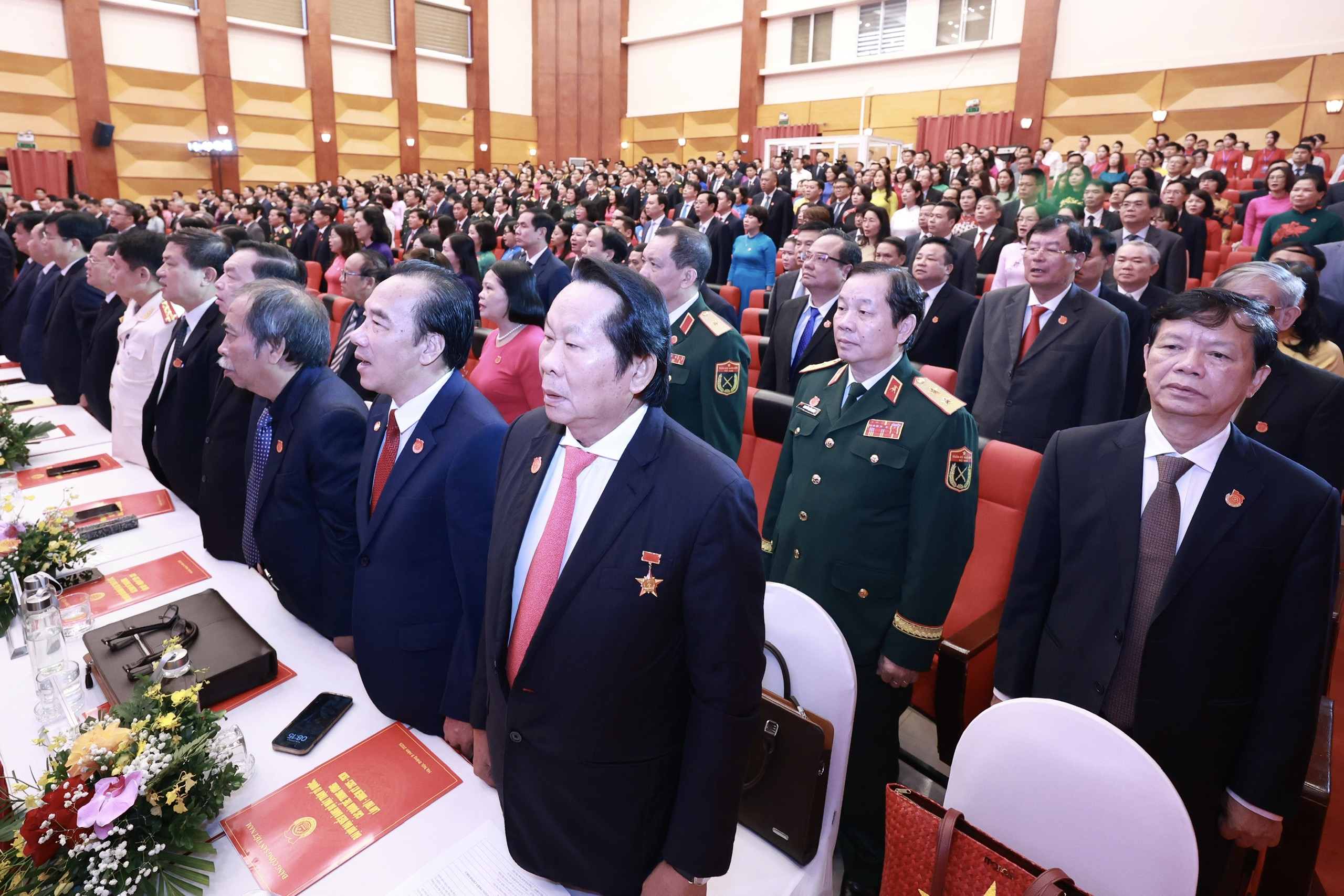 Tổng B&iacute; thư T&ocirc; L&acirc;m v&agrave; Thủ tướng Phạm Minh Ch&iacute;nh dự Đại hội Đảng bộ MTTQ Trung ương - Ảnh 4.