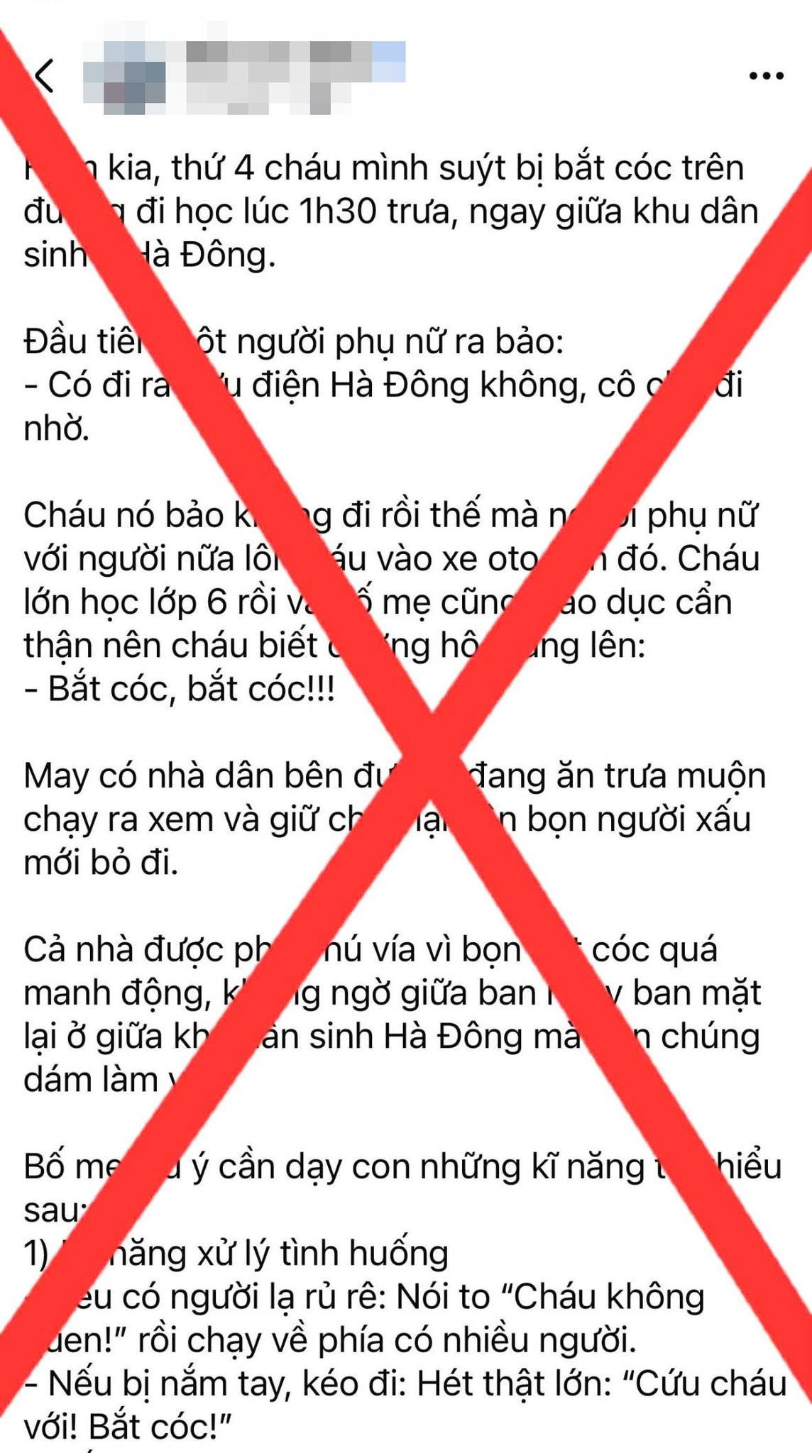 C&ocirc;ng an B&aacute;c th&ocirc;ng tin bắt c&oacute;c học sinh cấp 2 tại H&agrave; Đ&ocirc;ng , H&agrave; Nội - Ảnh 1.